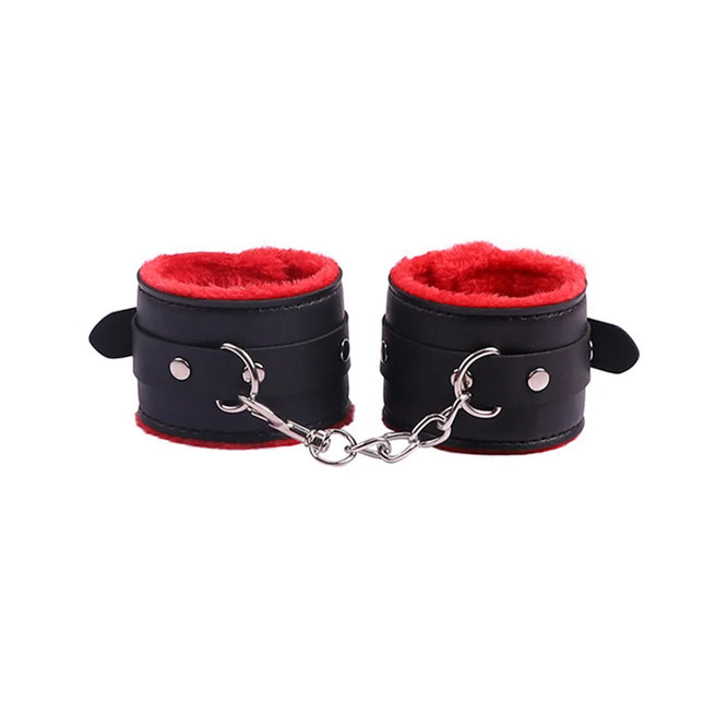 Sexy Leather Sexual Couples BDSM Kit Plush Handcuffs Sex Bondage for Women Exotic Accessories Sex Blindfold Games Sex Toys 18