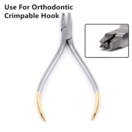 Dental Orthodontic Instruments Lingual Wire NiTi Cinch Back Plier Needle Holder End Cutting Pliers for Braces Adjustment Repair