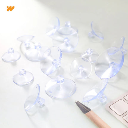 30/50/100pcs Clear Sucker Powerful Vacuum with Holes Suction Cups Wall Kitchen Bathroom Wedding Car Glass Decorate Hooks 25-40mm