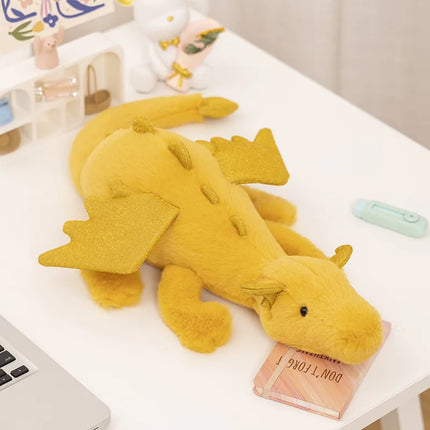 30-90CM Flying Dragon Doll Plush Animal Cotton Doll With Flying Wings Dinosaur Stuffed Toys Home Sofa Decer Soft Pillow Kid Gift