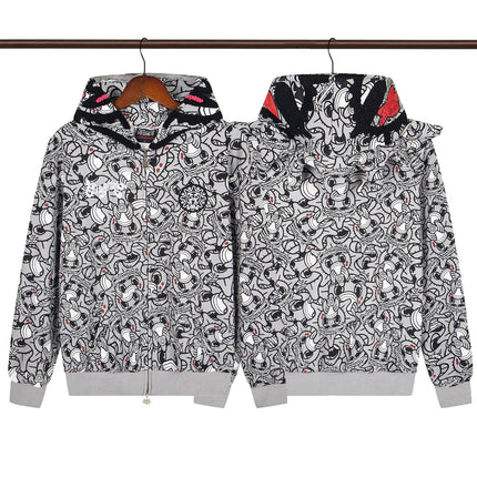 Glo Gang The Glory Full Zip Hoodie Camouflage Cardigan Men Women 1:1 Best Quality Oversize Hooded