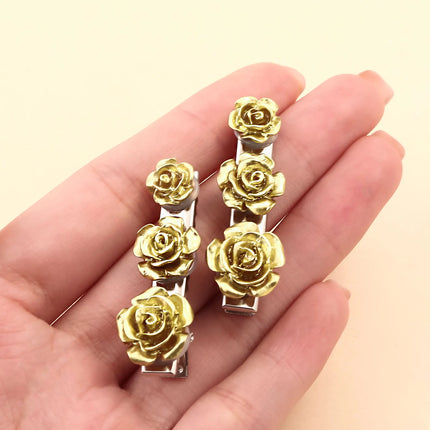 The Apothecary Diaries Cute MaoMao Hair Clip Gold Rose Hair Accessory Earrings Necklace Set Love Hairpin Anime Cosplay Props Gif