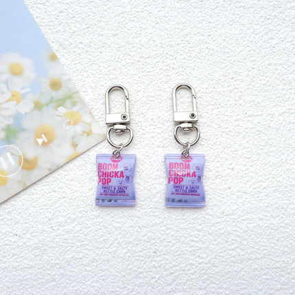 2pcs Cute Snacks Keychain Handmade Bag Jewelry DIY Gifts