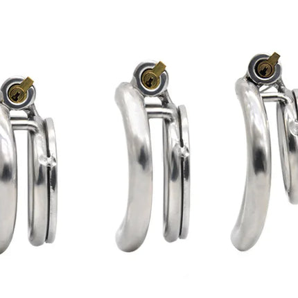 Male Super Mini Chastity Cage Device Stainless Steel Penis Cage Cock Ring Chastity Lock Sex Toys For Men BDSM Sissy