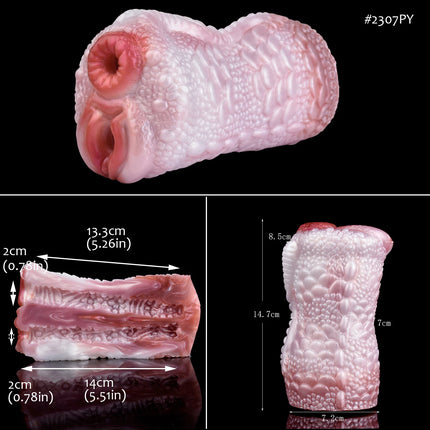 FAAK Color Mixed Ultral Soft Male Masturbator Silicone Fantasy Pussy Anal Stroker Erotic Fetish Stimulation Sex Toy for Men
