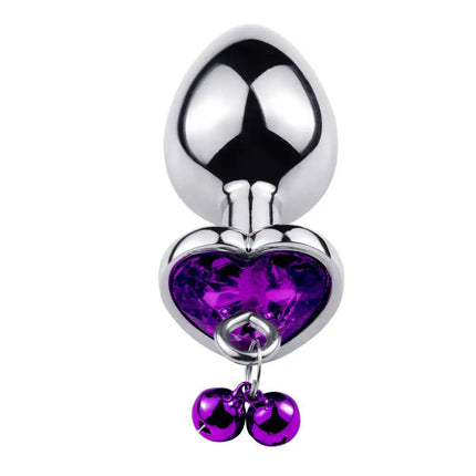 3 Size Metal Anal Plug Crystal and Bells Anus Dilator Sex Toys Bullet Stainless Steel Butt Plug Men Women Couples Adult Toys