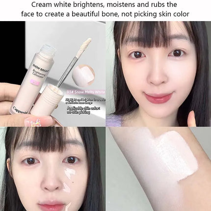 Liquid Brighten Concealer Stick Face Shadow Matte Powder Highlight Contour 3D Nose Shadow Cover Spots Dark Circles Makeup