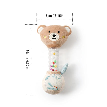 Soft Baby Cartoon Bear Rattle Winter Autumn Warm Sound Rattle Baby Toys Fluffy Hand Grip Baby Toys Stuffed Animal Rattle Gifts