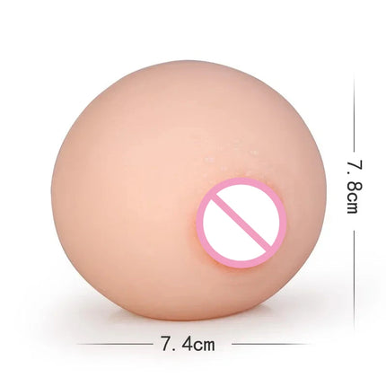 Artificial Chest Fake TPE Breast Toys Men Masturbator Stress Squeeze Ball Soft Toy Pocket Pussy Adult Products