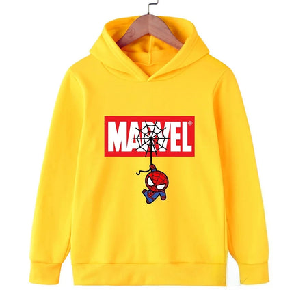 Marvel-themed Spider-Man print children's street style comfortable casual sweatshirt autumn and winter boys and girls pullover