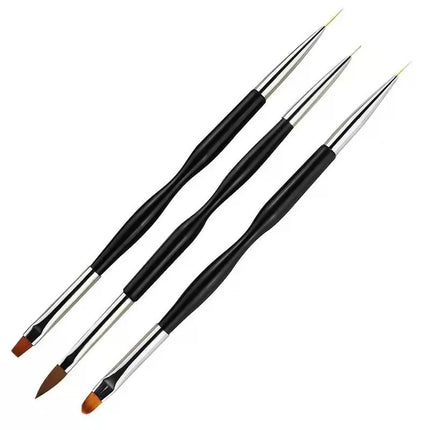 New 3/15PCS Nail Art Brushes for Manicure Builder Gel Nail Gradient Brush Thin Nail Brush Gel UV Polish Manicure Tools XJS09
