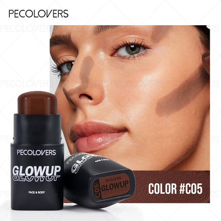1PC Shimmer Face Concealer&Blush Stick,Non-greasy, Waterproof, Long-lasting Effect,Suitable for Beginner