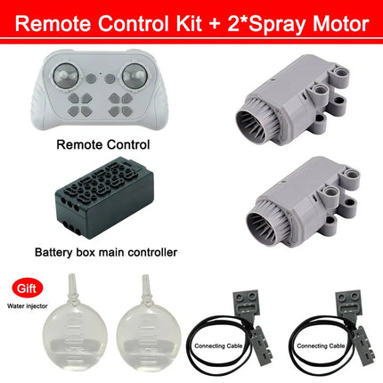 Blue Upgraded Motor M/L/XL Power Functions Building Blocks Programmable 8 Way APP Remote Control For Technical Car Modify