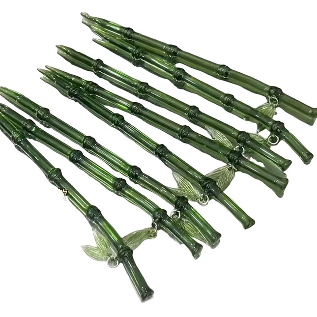 Vintage Green Resin Bamboo Leaf Hair Stick For Women And Girls – Elegant Acrylic Hairpin For Styling And Decoration