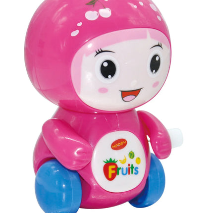 New Clockwork Toy Cartoon Winding Creative Cute Fruit Doll Cart Small Animal Gift