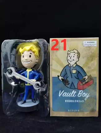 Anime Bobblehead Cute Vault Boy Full Set Action Figure Toys Collection Model Doll Desktop Ornament Display Boy Gifts