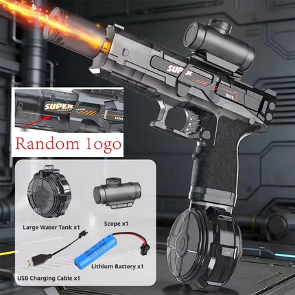 M416 Large Capacity Electric Water Gun Fully Automatic Shooting Toy Summer Water Gun Battle Beach Outdoor Entertainment ChildToy