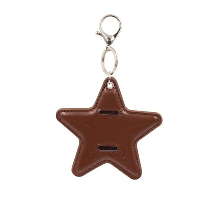 Cute Hanger Pentagram Star Keychain DIY Multi Functional Bag Charm Korean Creative Glasses Storage Clip Bag Pendant