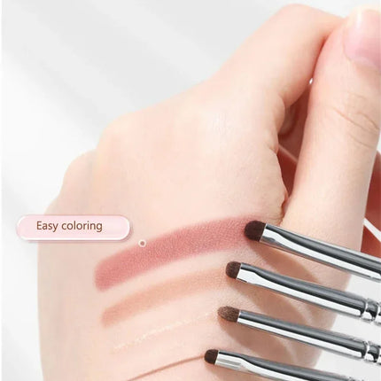 Small Angle Precise Detail Eyeshadow Brush Soft Horse Hair Eyelid Highlighter Lying Silkworm Makeup Brushes Eyes Make Up Tools