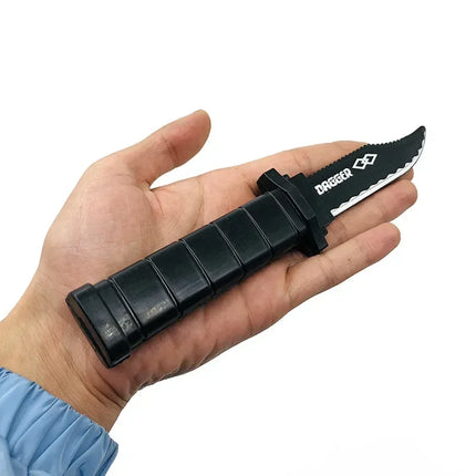Kids Props Toy Joke Magic Plastic Retractable Knife Joke Prank Props Knife Scary Trick Fake Knife Funny Interesting Gif
