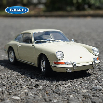 WELLY 1:24 1964 Porsche 911 Alloy Classic Sports Car Model Diecasts Metal Vehicles Car Model High Simulation Childrens Toys Gift