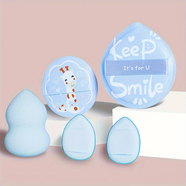 5 cosmetic sponges for wet and dry facial foundation powder puff soft, concealer powder puff, suede powder puff beauty egg