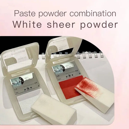 Powder Blusher Disk Monochrome Matte Blush Palette Cheek Tint Natural Facial Rouge Plate Brighten Nude Matte Face Contour Makeup