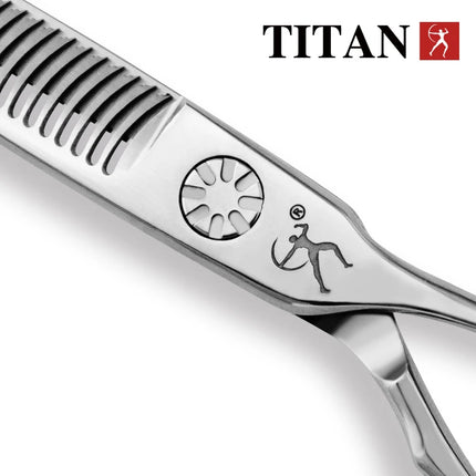 Titan Hair Thinning Scissors with Beard Ball Screw VG10 Steel