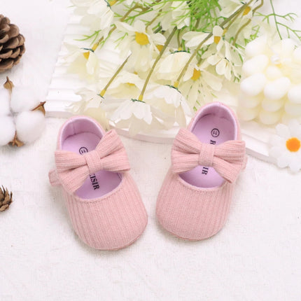 Adorable Bowknot Mary Jane Shoes For Baby Girls - Lightweight, Non-Slip & Soft Flat Sole For Indoor/Outdoor Walking All Year Rou