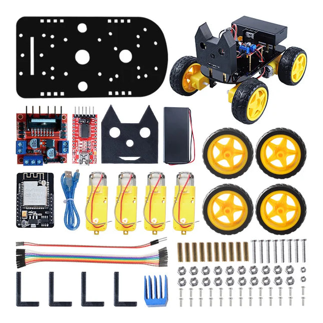 ESP32 AI Robot Smart Coding Programmable Educational Kit DIY STEM Toy for Adult with Open Source Software Robot Building Kit