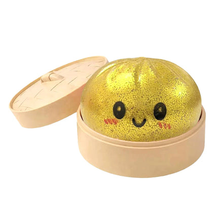 Glitter Dumpling Mystery Box: 6 Colors Random Stress Balls, Aesthetic Desktop Sensory Toy, Creative Office Fidget Gift