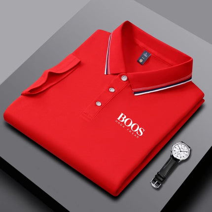 Summer New Men's Short-Sleeved Polo Shirt Fashion Design Golf Top Casual T-Shirt