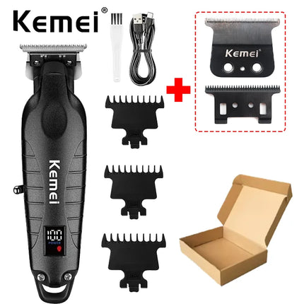 Kemei New Professional Cutting Machine Electric Shaver Hair Trimmers with LCD Display Men's Hair Clipper KM-2290 KM-2293 KM-T95