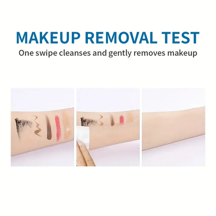 Hllozzi 100ml lip and eye makeup remover mild and non-irritating quickly removes makeup, deep cleansing water-oil makeup remover