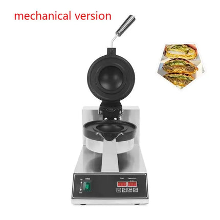 Commercial Hamburg Gelato Panini Press Machine Electric Ice Cream Waffles UfO Burger Grill Sandwich Press Maker
