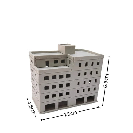 1:300 Assembled Building Model Scene Battle Damage Urban Street House High-Rise Viaduct