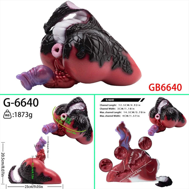 GEEBA Fantasy Creature Hip Design Male Masturbator Realistic Texture Pocket Pussy Adult Onahole Soft Silicone Sex Toys For Men