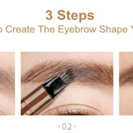 4 Point Eyebrow Pencil Maquillajes Para Mujer Waterproof Liquid Eyebrow Pen Makeup Long Lasting Cosmetic Microblade Brow Pencil