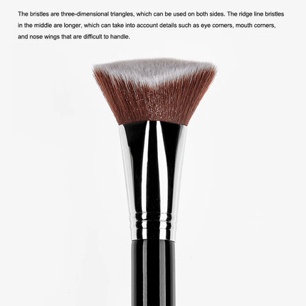 High Quality Makeup Kabuki Foundation Brush Luxury Single Pro Large Slant Triangle Square Tapered Vegan Cosmetic Brushes