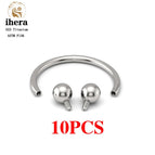 10PCS Silver Color 1 / China Mainland / 1.2X12X3X3mm