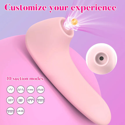 Powerful 2 in 1 Vagina Sucking Vibrator Nipple Oral Vacuum Stimulator G Spot Clitoris Massage Female Masturbator Sex Toys Women