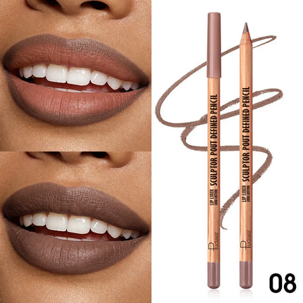 This matte, waterproof lip liner is long-lasting and non-fading, easy to apply, and perfect for beginners.