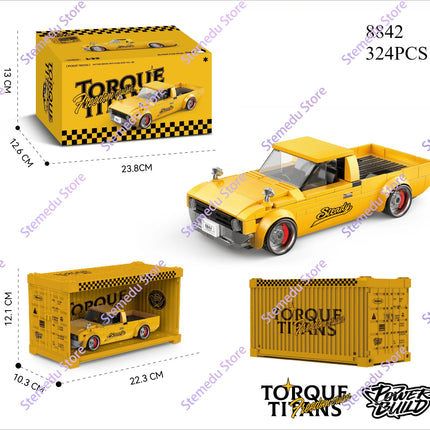 MOC PB8801-8849 Technical Speed Car MX5 Racing Car Model Camper Container Building Block Brick Assembly Toys Kids Xmas Gift