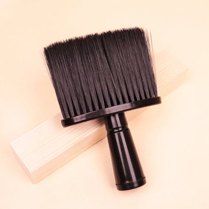 1 hair brush neck hair brush black soft cleaning facial brush suitable for hairdressers and household，Special for real hair wigs