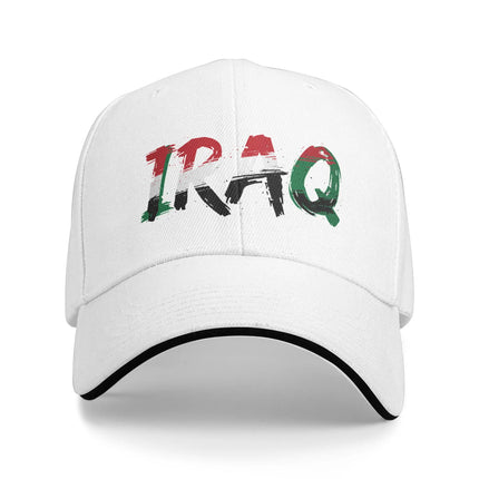 Women Men Iraq Flag Iraqi Outdoor Hat  Trucker Cap Casual Baseball Cap Snapback Hats