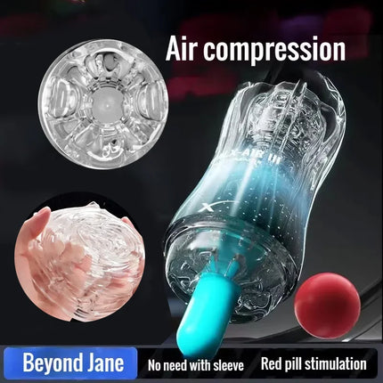 Male Masturbator Cup  Pussy Transparent Vagina Adult Goods Endurance Exercise Vacuum Pocket Sex Toy for Men Adult Suppli Pussy