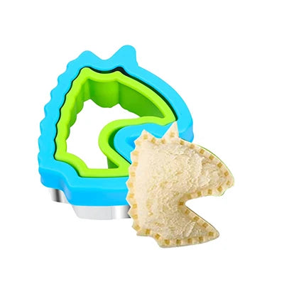Sandwich Cutter And Sealer Set For Kids Children Food Cookies Bread Toast Maker Mold Fruit Vegetable Cutters Shapes Baking Tools