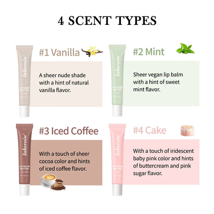 Butter Lip Balm Moisturizing Lip Gloss Oil Long Lasting Nourishes Smoothing Deep Hydration Daily Care Butter Lip Balm Makeup