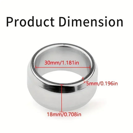 Stainless Steel Penis Ring Thick Metal Cock Ring Delay Lock Rings Sex Toys for Man