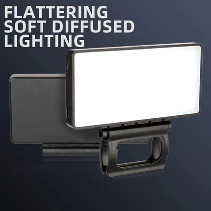 Portable Foldable Phone Fill Light, 3 Brightness Adjustable Beauty Lamp For Outdoor Live Streaming Selfie